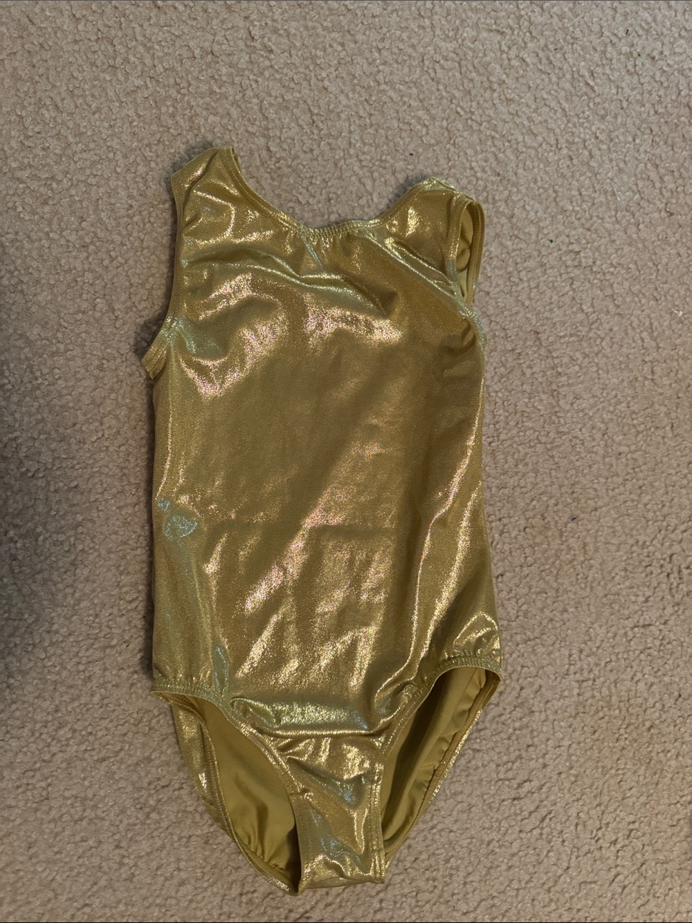 Kids Metallic Gold Leotard